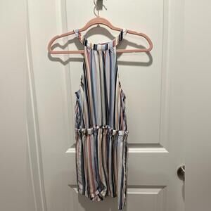 JOE B striped romper w/halter top, women’s size M